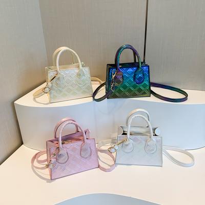 Jaro Nová Módní Ležérní Jednoramenní Jednoduchá a Krásná Kabelka Dámská Crossbody Taška Dojíždění Malá Čtvercová Taška