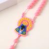 2 Pack Religious Gift Set for Catholic Children Prayer Beads Rosary Necklace Including Medals and Crosses Pendant Charm