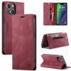 For iPhone 15 Plus Vintage Leather Flip Wallet Case with RFID Blocking Card Slot, Matte Retro Folio Cover for Women Men (4 Colors)