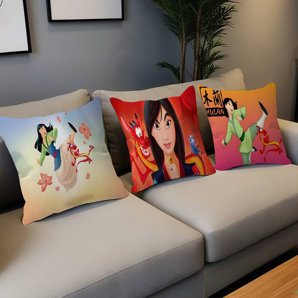 P-princess M-mulan Cartoon Pillowcases Home Bedding Decorative Pillow Cover Wedding Super Soft Pillow Case