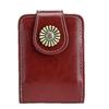 Summer Mini Cosmetic Bag with Mirror - Portable Non-Leather Lipstick Storage Bag