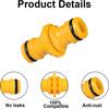 4/6Pcs Double Male Hose Connectors Garden Watering Hose Plastic Quick Connector End Connector Hose Pipe Connectors for Garden