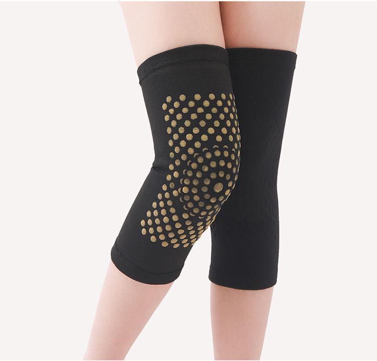 

Согревающие наколенники с полынью для мужчин и женщин – тепло и поддержка в любое время года L, 1 pair of mugwort knee pads чёрный