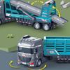 Scale 1:64 Zinc Zinc Alloy Trailer Model Movable Joint Model Vehicles Mini Container Truck  Hands-on Ability