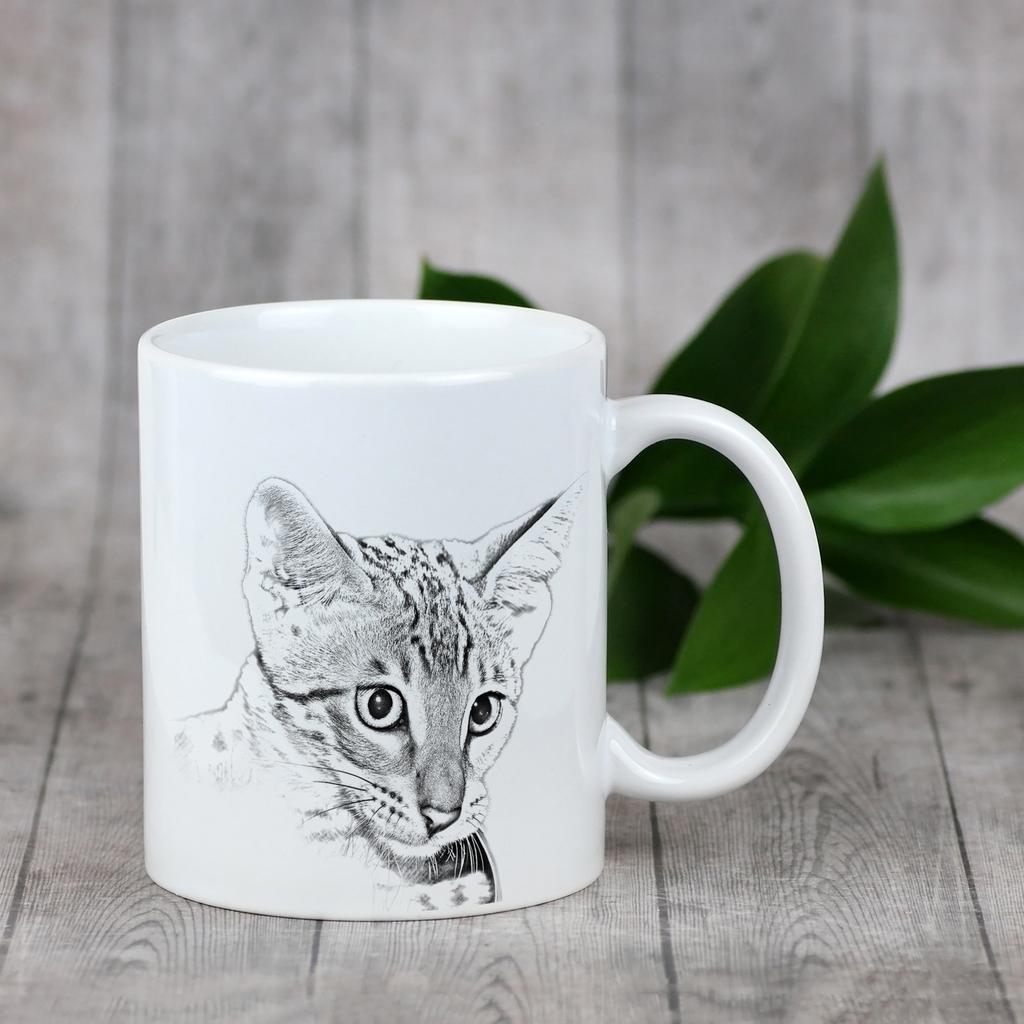 Savannah – Cup with a cat, cute cup with graphics | Art-Dog