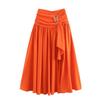 Kaslead New Arrival Women's Clothing Fashion Style Exotic Tube Top Long Sleeve Short Top Skirt Suit