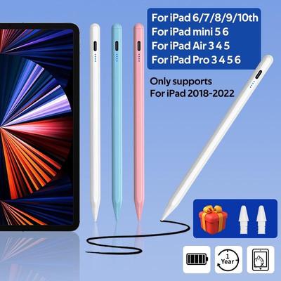 Stylus Pen for iPad Pro 11 12.9 Air 4/5 7/8/9/10th Mini 5 6 2018-2022 Pencil with Palm Rejection Tilt