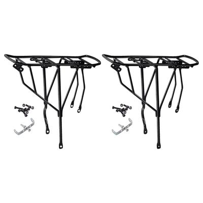 Bicycle Rear Luggage Cargo Rack Durable Steel Bike Panniers Biking Shelf 250kg Load Capacity Bracket Rear Bike Rack