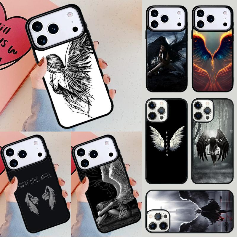 Fantasy Angel Girl Wings Phone Case For Apple iPhone 17 Air 16E 15 14 Plus 13 12 11 Pro Max Mini Funda Cover