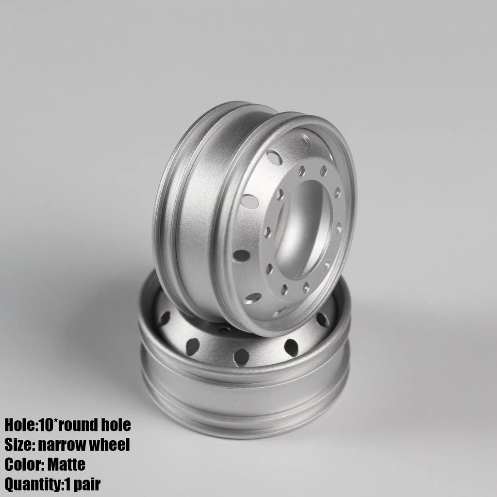 1 Pair Metal Front/rear Hub Wheel Spindle Head Brake Drum for 1/14 Tamiya RC Truck For Scania 770S For Man