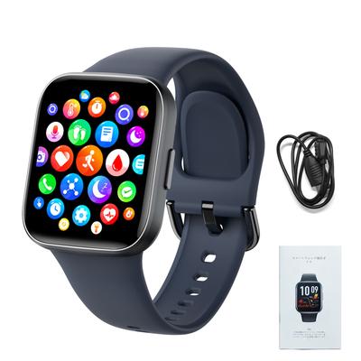 Akıllı Saat 1.83"" Yüksek Çözünürlüklü Ekran Çoklu Spor Modları Sağlık İzleme BT Çağrı Mavi