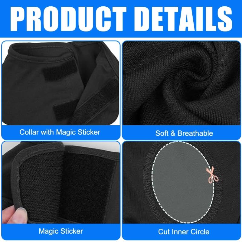 Combinaison de récupération chirurgicale pour chien Vêtements de protection Manches pour pattes arrière Protections pour procédures de stérilisation et soins des plaies