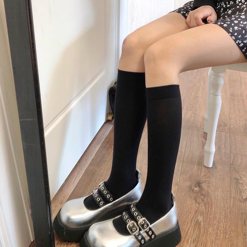 Lolita White Lace Bow Over-the-Knee Velvet Socks