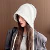 Fashion Hat Knitted With Solid Color Design And Letter Decoration For Daily Wear