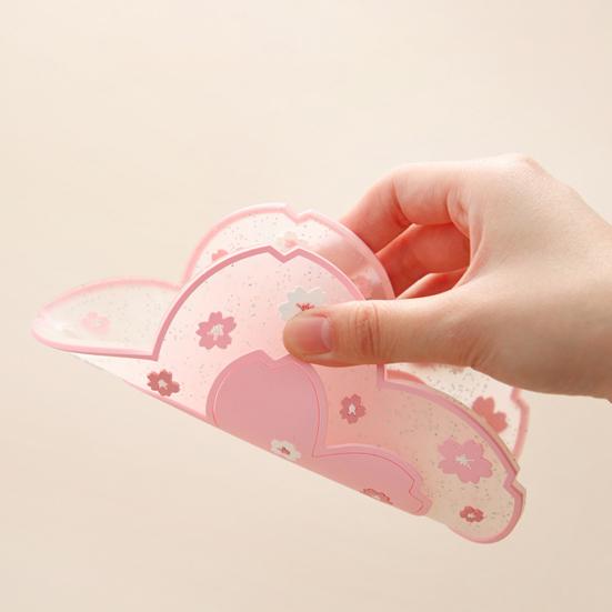 Sottobicchiere in PVC a forma di fiore