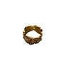 Princess Court Wind Yellow Gold Ring Niche Ring Dot Diamond Jewelry Premium Versatile Temperament Personality Ring
