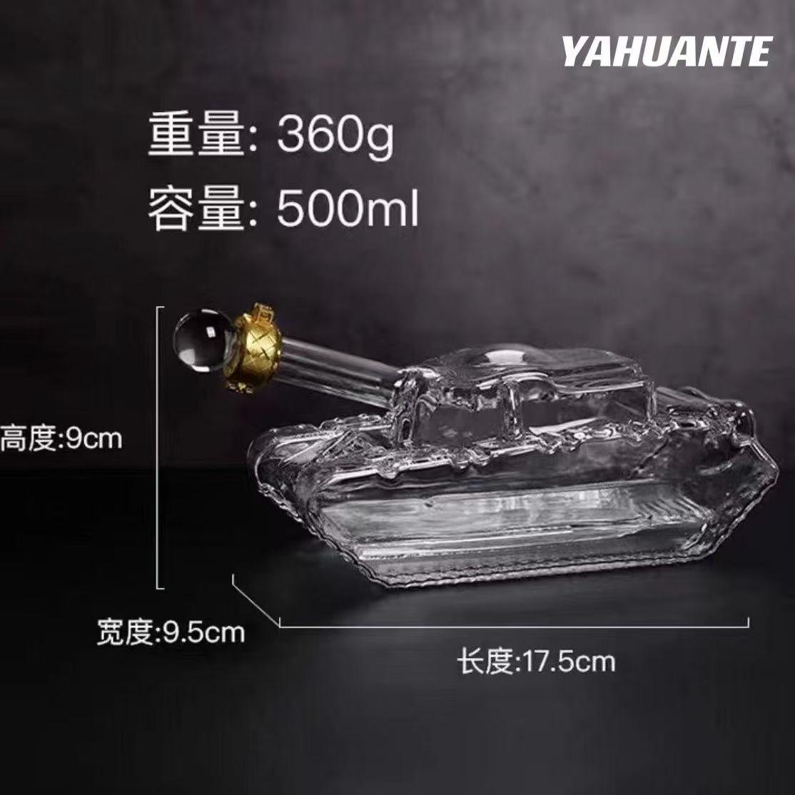 

Creative Tank Glass Wine Container, High Borosilicate Glass Craft Wine Bottle, Sealed Transparent Bubble Hanger Bar Accessories
