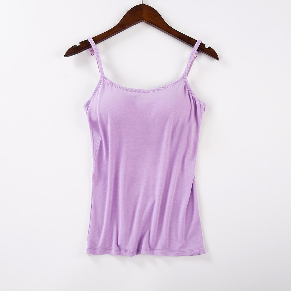 

Модал с подушкой на груди, жилет-камисоль, женская цельная летняя базовая рубашка, носится как наизнанку, так и навыпуск L