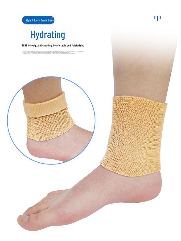 SEBS Figure Skating Ankle Brace: Soft Compression, Anti-Abrasion, Silicone Sports Protector for Wrist & Ankle