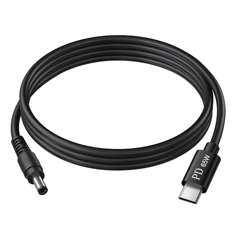 

PVC Type C to DC5.5 65WPD Chargers Cable Builts for Long Use in Daily Commutes or Travel Scenarios 1