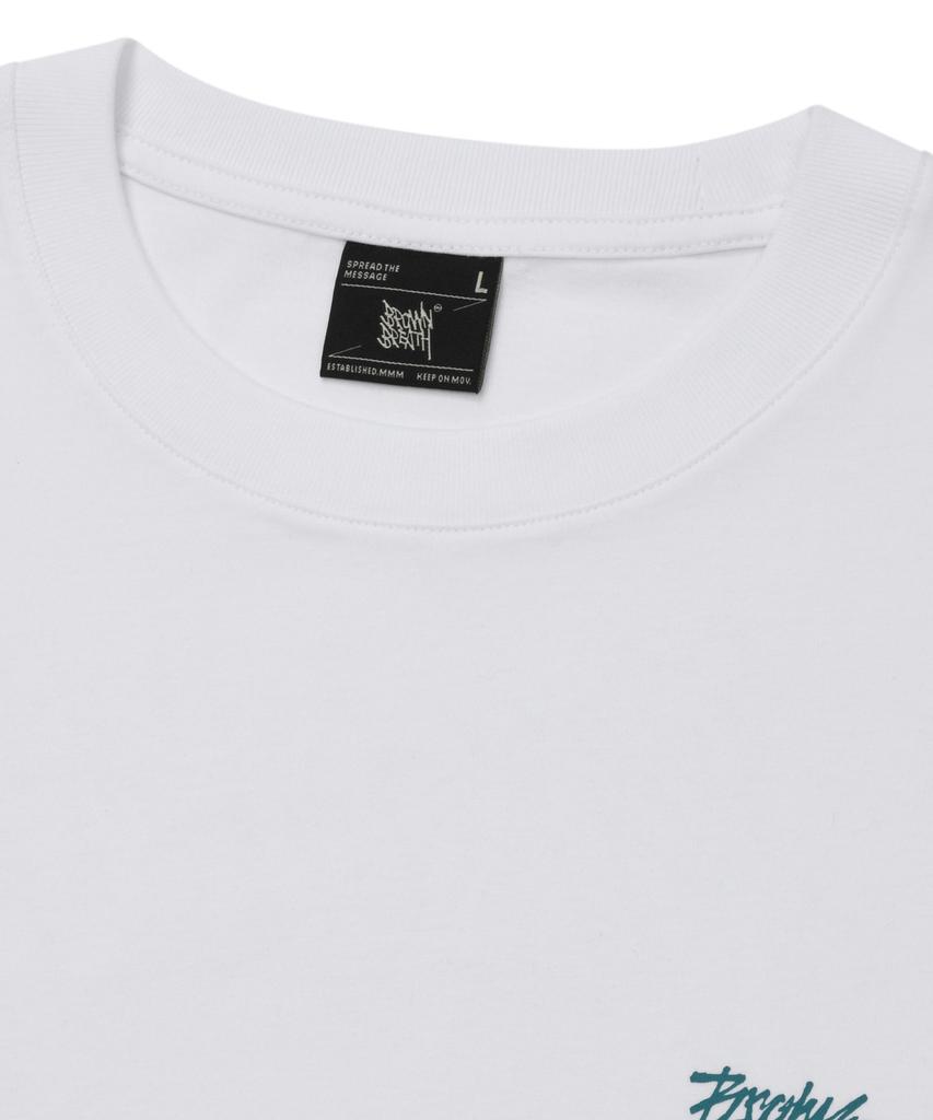 BROWNBREATH Tropical Crush Tag Tee - White
