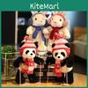 Niedliche Hasen- und Panda-Plüschtiere mit Skimotiv für Kinder und als Geschenk