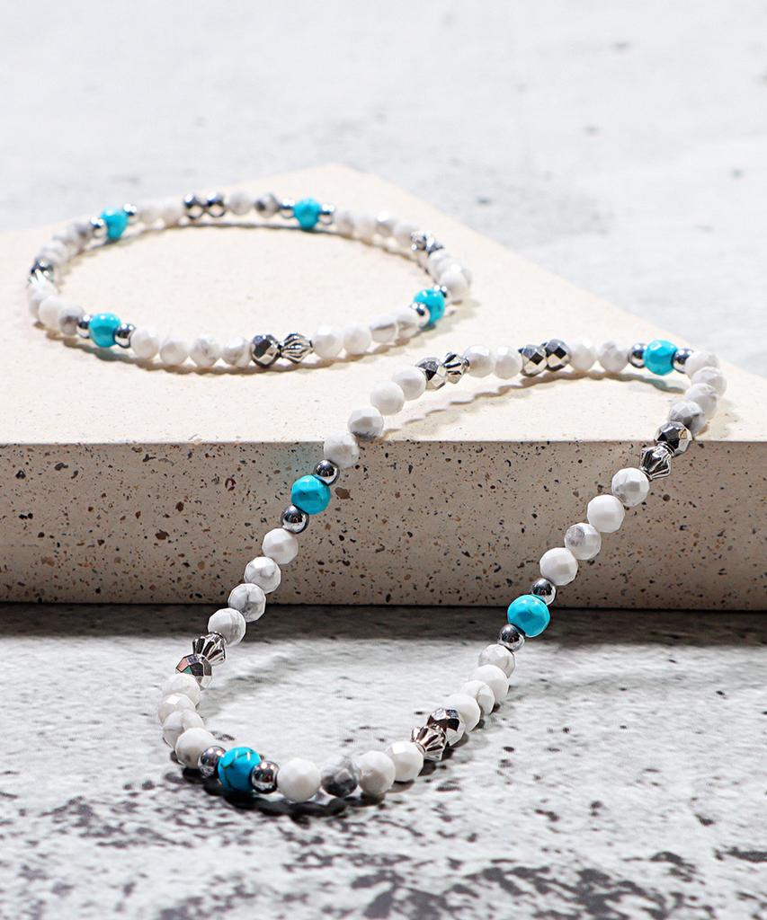Polalita Polaris Turquoise Howlite Bracelet (Plt-Br-136_Wt)