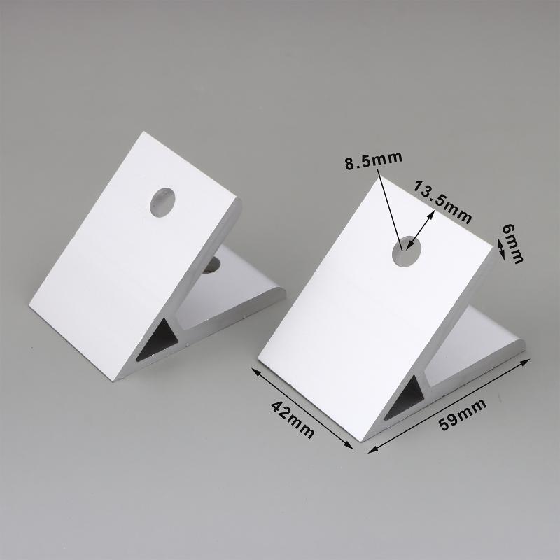 2020 3030 4040 4545 5050 6060 Winkelverbinder-Set 2 Stück 45 Grad Aluminium-Winkelverbinder für Möbelbau