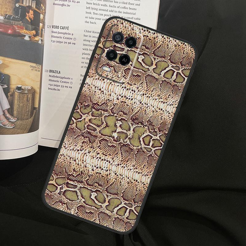 Snake Skin For Oppo A78 A98 A80 A40 A60 A18 A38 A58 A15 A17 A77 A74 A94 A54 A57S A16 A76 A96 Phone Case