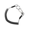 Waist Hanging Rope Spring Hook Safety Hauling Rope Safety Rope Spring Elastic Rope Spiral Coiled Lanyard Stretch Fishing Tools