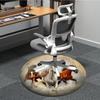 1PC Horse Office Round Area Rug, Mat Suitable For Office, Under Office Chairs Bedroom Living Room Home Decor, Room Deco