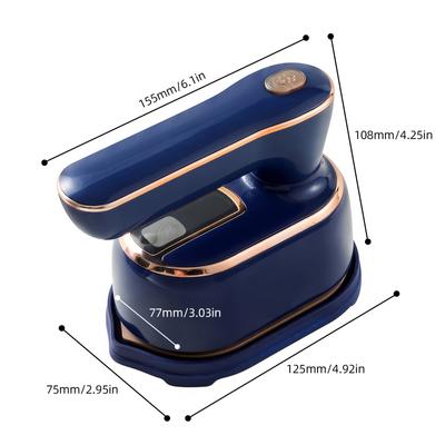 Portable Handheld Iron 20s Fast Heat-up Fabric Wrinkle Remover 2 In 1 Rotatable Travel Iron Steamer