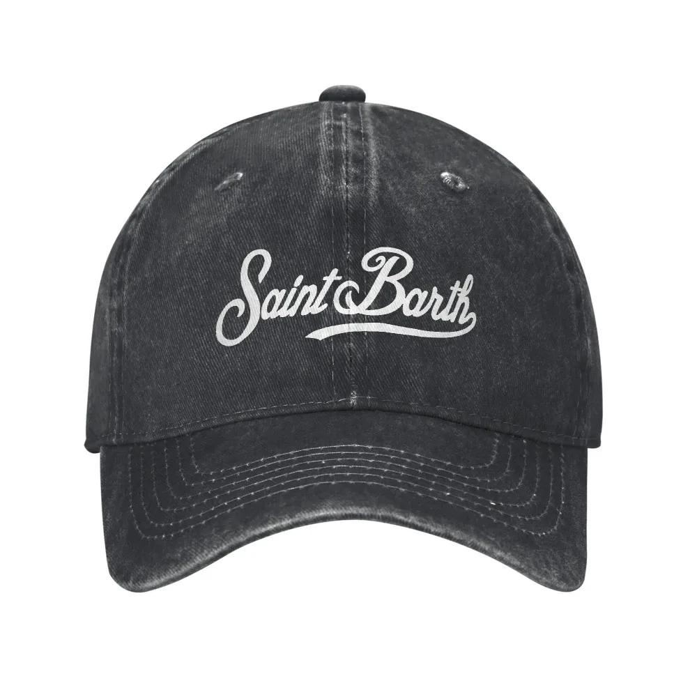 

2025 Summer Cotton S-Saint B-Barth Baseball Cap Women Men Adjustable Dad Hat Casual and Versatile Outdoor Sun Protection Adjustable