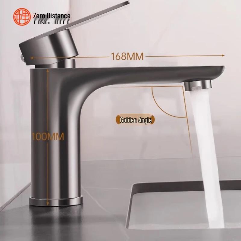 LINGJULI Stainless Steel Hot & Cold Basin Faucet