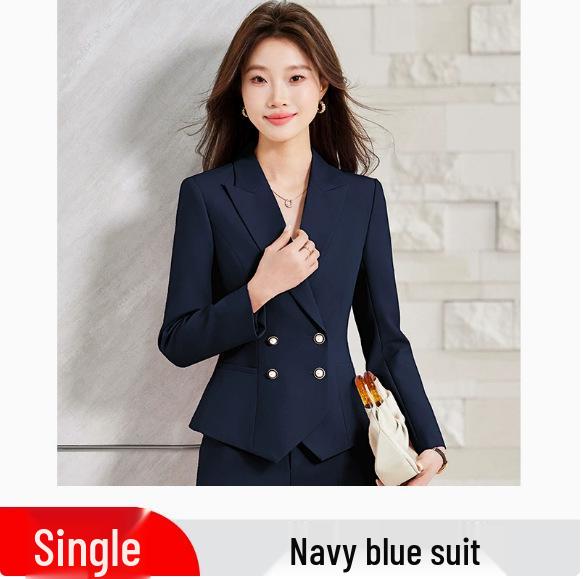 2026 Spring Women s Pink Slimming Suit Set - Professional High-End Workwear Large