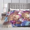 Umamusume Pretty Derby Cartoon Blanket Flannel Printed Portable Soft Throw Blanket for Bedding Bedroom Rug Piece