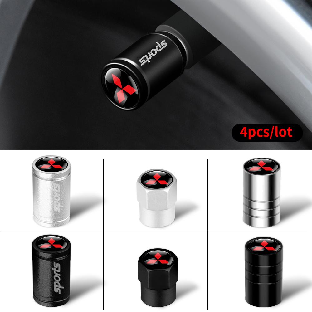 4 Stück Auto Rad Reifen Ventil Schaft Staubkappen Abdeckung für Mitsubishi l200 Colt Evolution Mirage Cross Grandis Galant Evo Carisma Colt