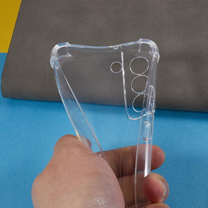 For Samsung Galaxy S22+ 5G Back Cover Reinforced Corners Anti-drop TPU Transparent Phone Case