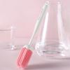 Cleaning Brush with Extended Handle Soft Food-Grade Silicone Head Baby Feeding Bottle Brush Family Bottle Cleaning Tool