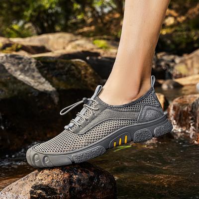 Freizeitschuhe Herrenschuhe atmungsaktive Mesh-Schuhe Watschuhe weiche Sohle Outdoor-Freizeit-Sportschuhe große Größe
