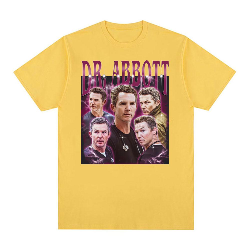 Dr. Abbott Unisex Vintage 90s T Shirts Unisex Women Fashion Oversized O-Neck T-shirts Hot Sale Casual Comfort Short Sleeves T Shirt