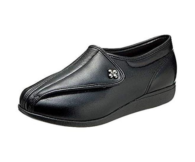 Asahi Shoes Kaiho Shugi KHS L011 Black Smooth 3E Both Feet [Sanrio] 24.5cm