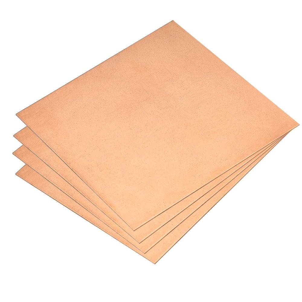 Plaques En Cuivre Pur 99,9% – 3 Barres Plates De 500mm X 8mm, Idéales Pour Bricolage Et Artisanat