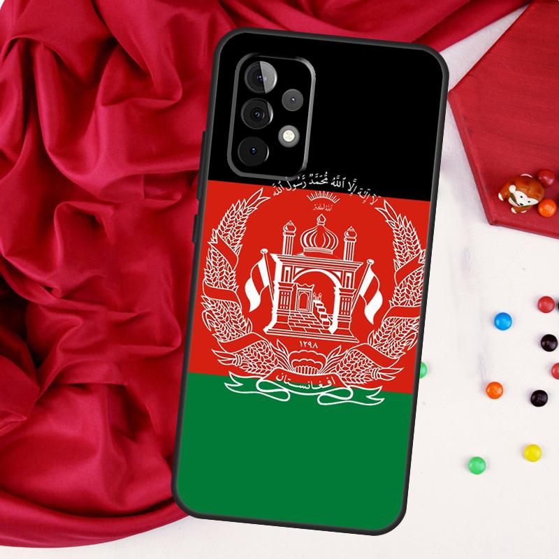 Afghan Afghanistan Flag For Samsung Galaxy A26 A05 A06 A16 A54 A34 A14 A22 A32 A52 A55 A35 A15 A53 A13 A56 A36 Case