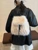 Women's Leopard Print Fluffy Backpack - Large Capacity, New Autumn & Winter Collection