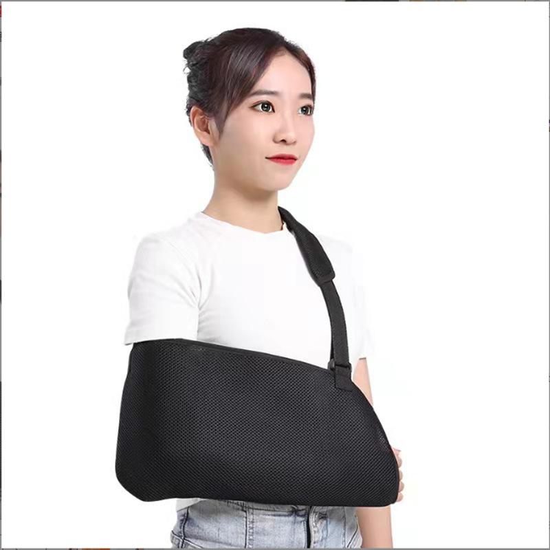 Solid Color Arm Fracture Sling Adjustable Forearm Sling Mesh Material Breathable Medical Wrist Elbow Support Fixator