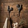 Decorative Iron Chicken Hook For Wall With Functional Storage Space Unique Animal Theme Entryway Hanger for Coat Key