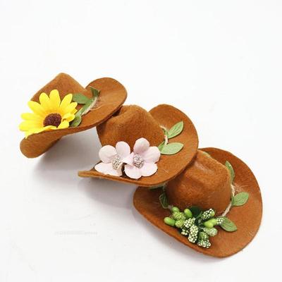 Cowboyhut Weinflaschen-Topper Mini-Cowboyhut Weinflaschenhut Niedliche Küche Hochzeitsparty Tischdekoration Zuhause Haushaltszubehör