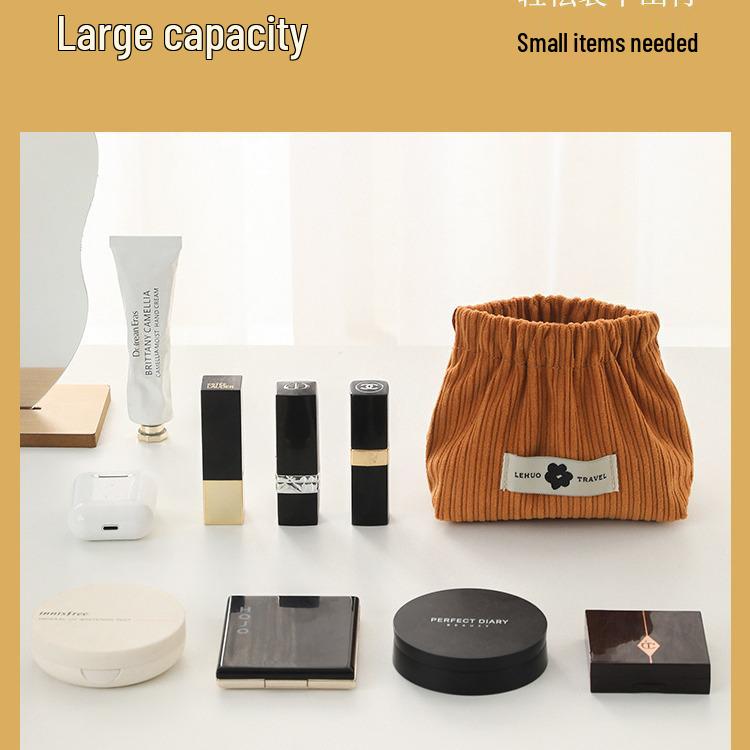 2025 New Women's Corduroy Crossbody Bag with Snap Closure and Lipstick Storage