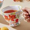 JOYYE Large Capacity Underglaze Ceramic Mug with Spoon